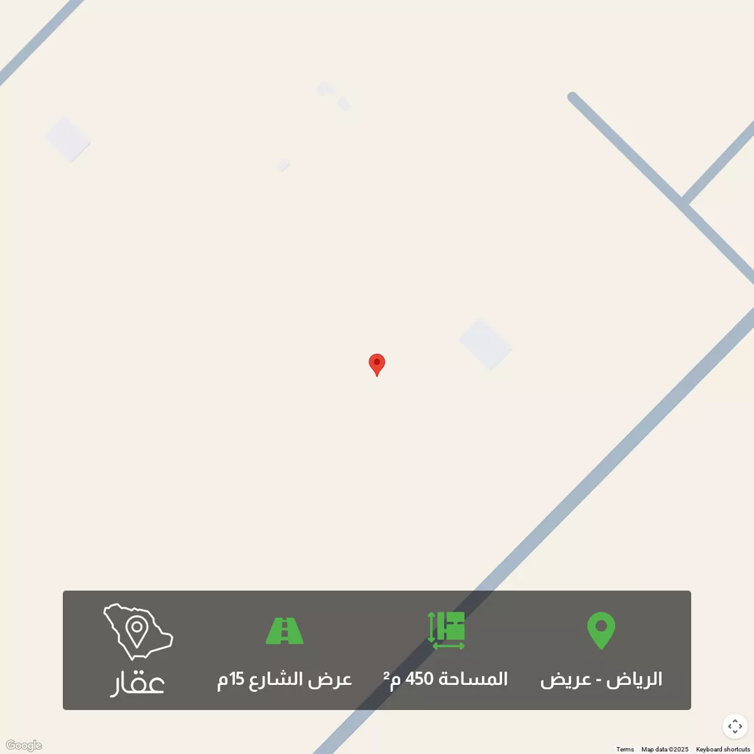 أرض للبيع في حي عريض, مدينة الرياض, منطقة الرياض 1 صورة
