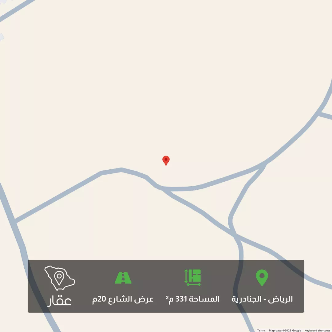 أرض للبيع في حي الجنادرية, مدينة الرياض, منطقة الرياض 1 صورة