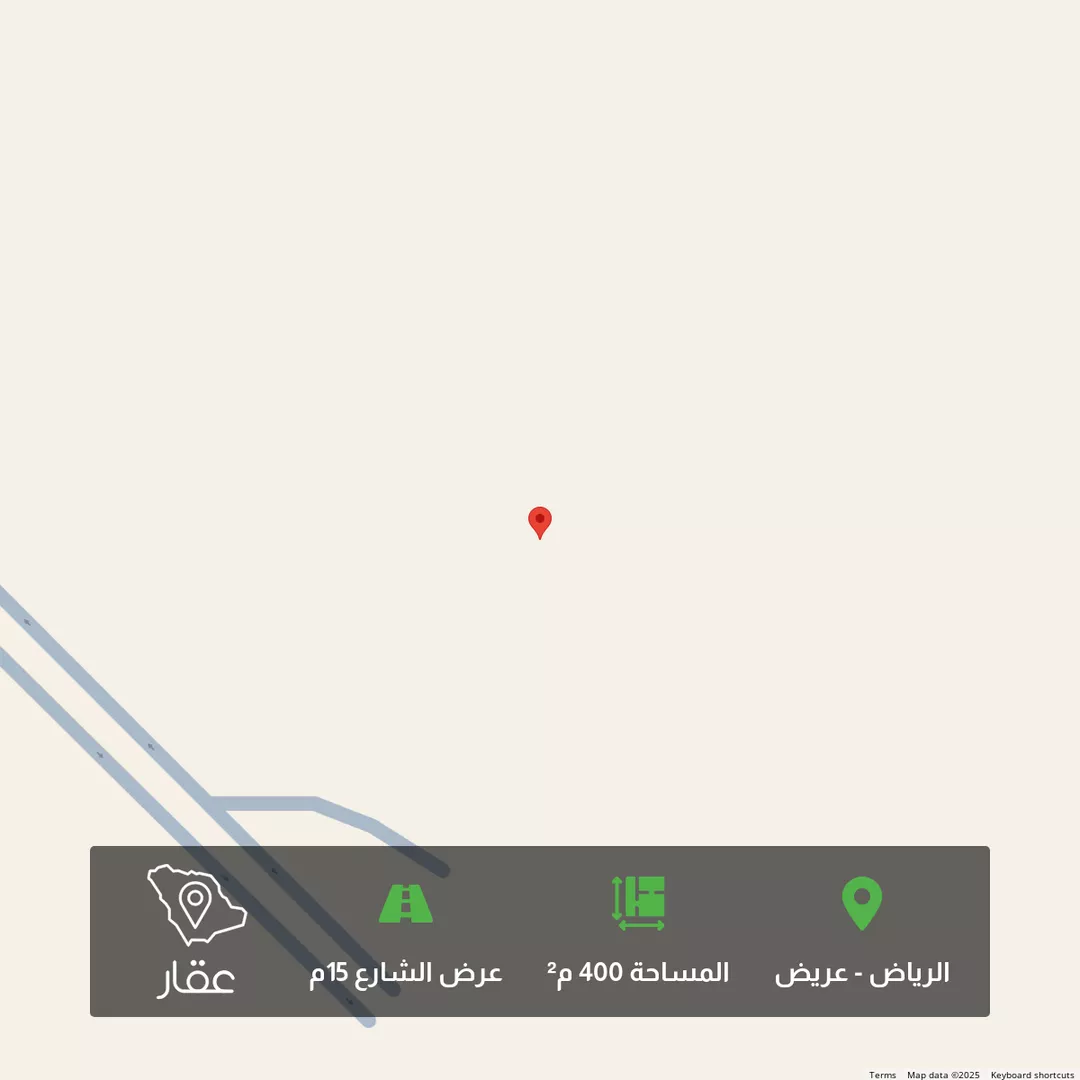 أرض للبيع في حي عريض, مدينة الرياض, منطقة الرياض 1 صورة