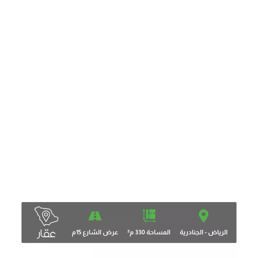أرض للبيع في حي الجنادرية, مدينة الرياض, منطقة الرياض 1 صورة
