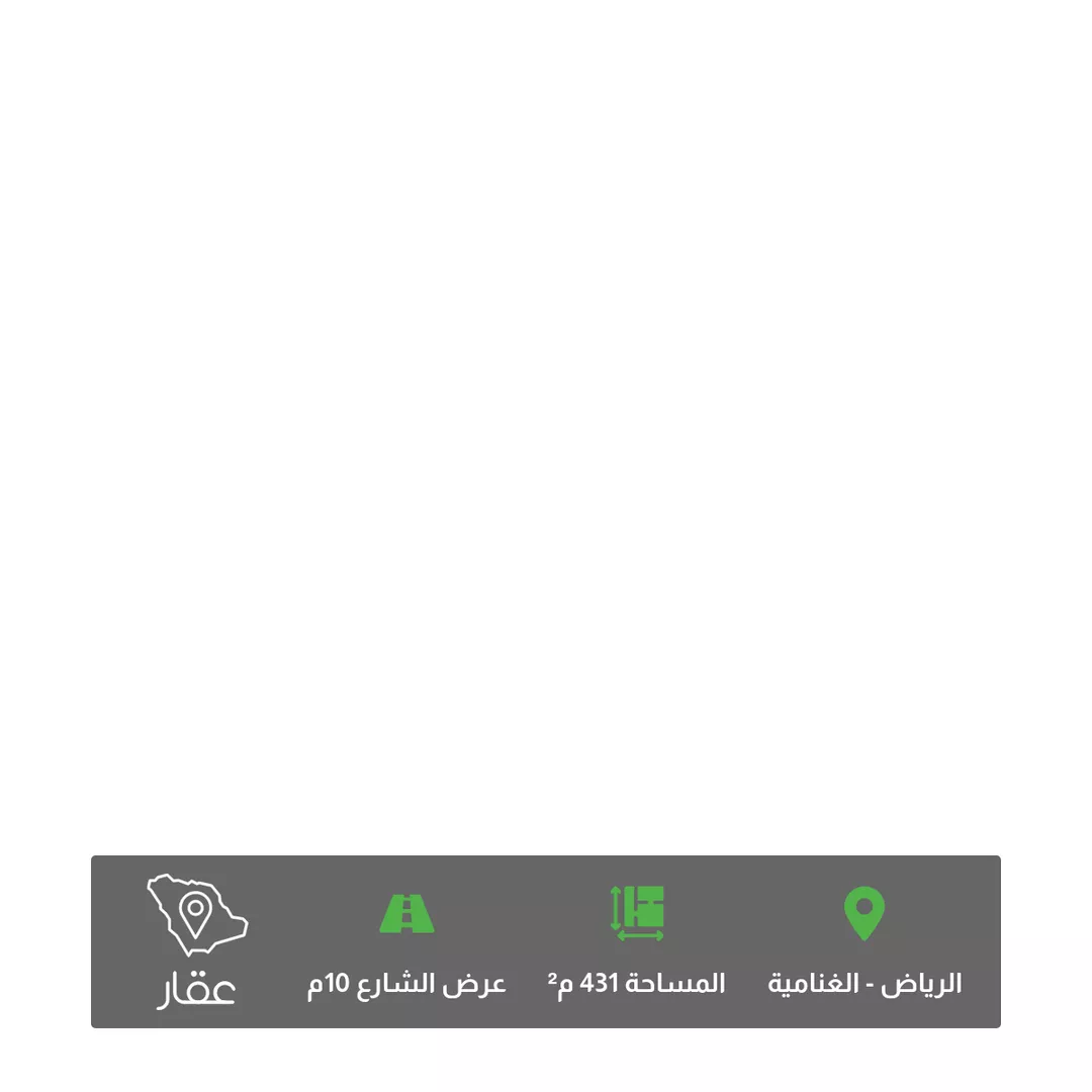 أرض للبيع في شارع البذل, حي الغنامية, مدينة الرياض, منطقة الرياض 1 صورة