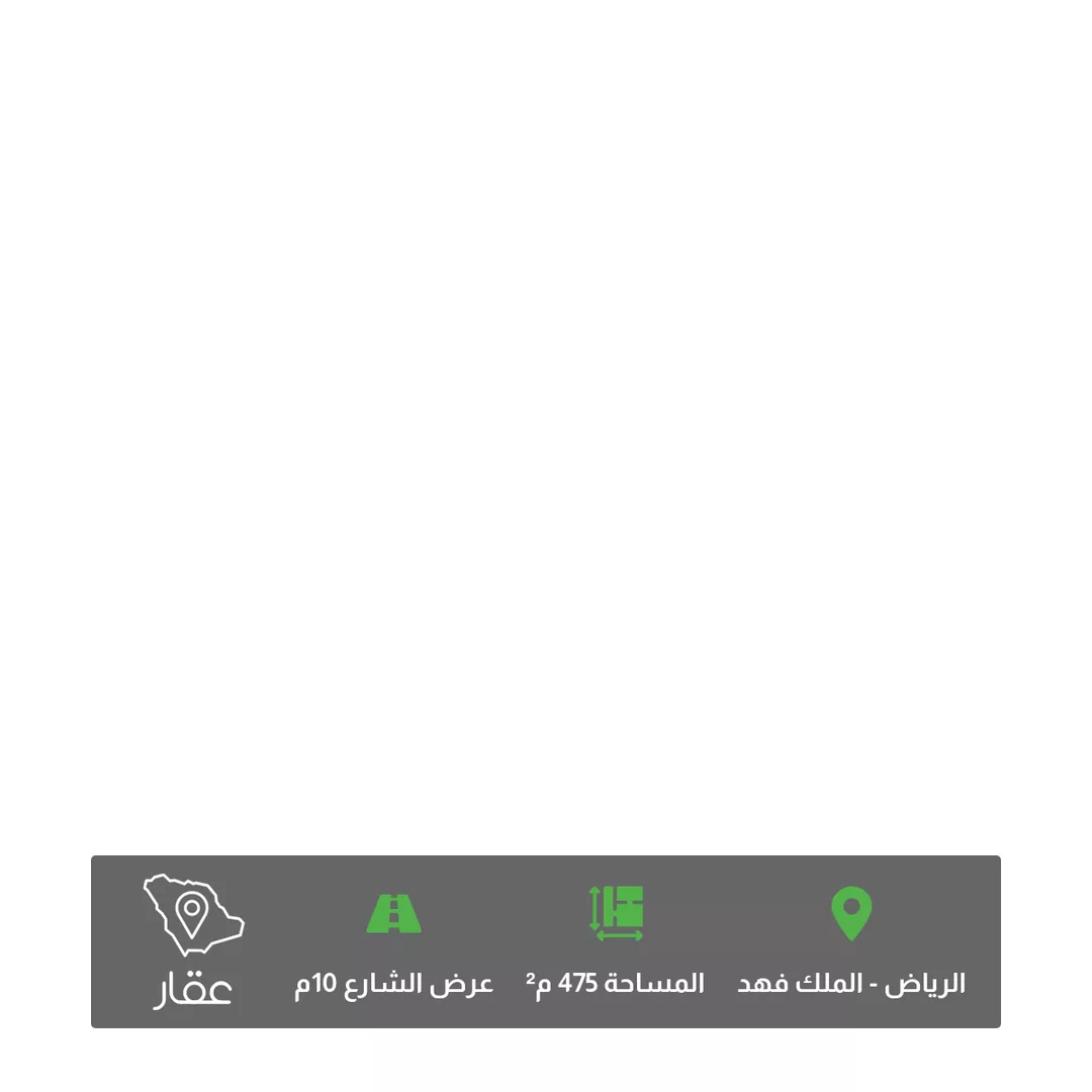 أرض للبيع في شارع ابن الناصر, حي الملك فهد, مدينة الرياض, منطقة الرياض 1 صورة