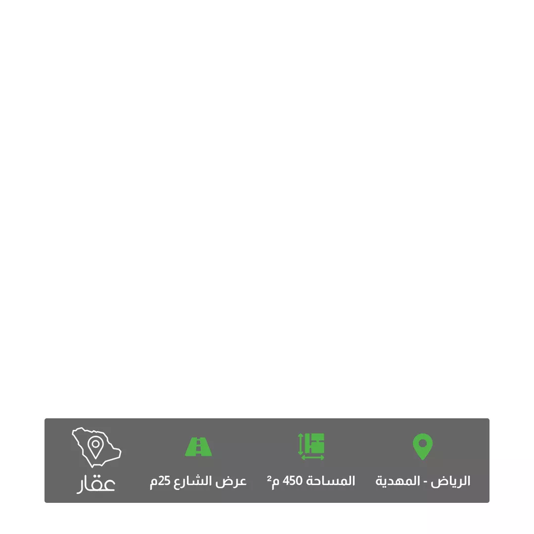 أرض للبيع في شارع عبداللطيف بن المبارك, حي المهدية, مدينة الرياض, منطقة الرياض 1 صورة