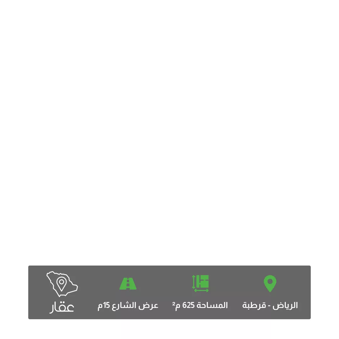 أرض للبيع في شارع الشارقة, حي قرطبة, مدينة الرياض, منطقة الرياض 1 صورة