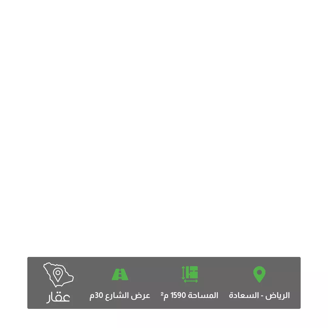 أرض للبيع في شارع شهيد الدين ثم الوطن عبدالرحمن سعيد عبد, حي السعادة, مدينة الرياض, منطقة الرياض 1 صورة