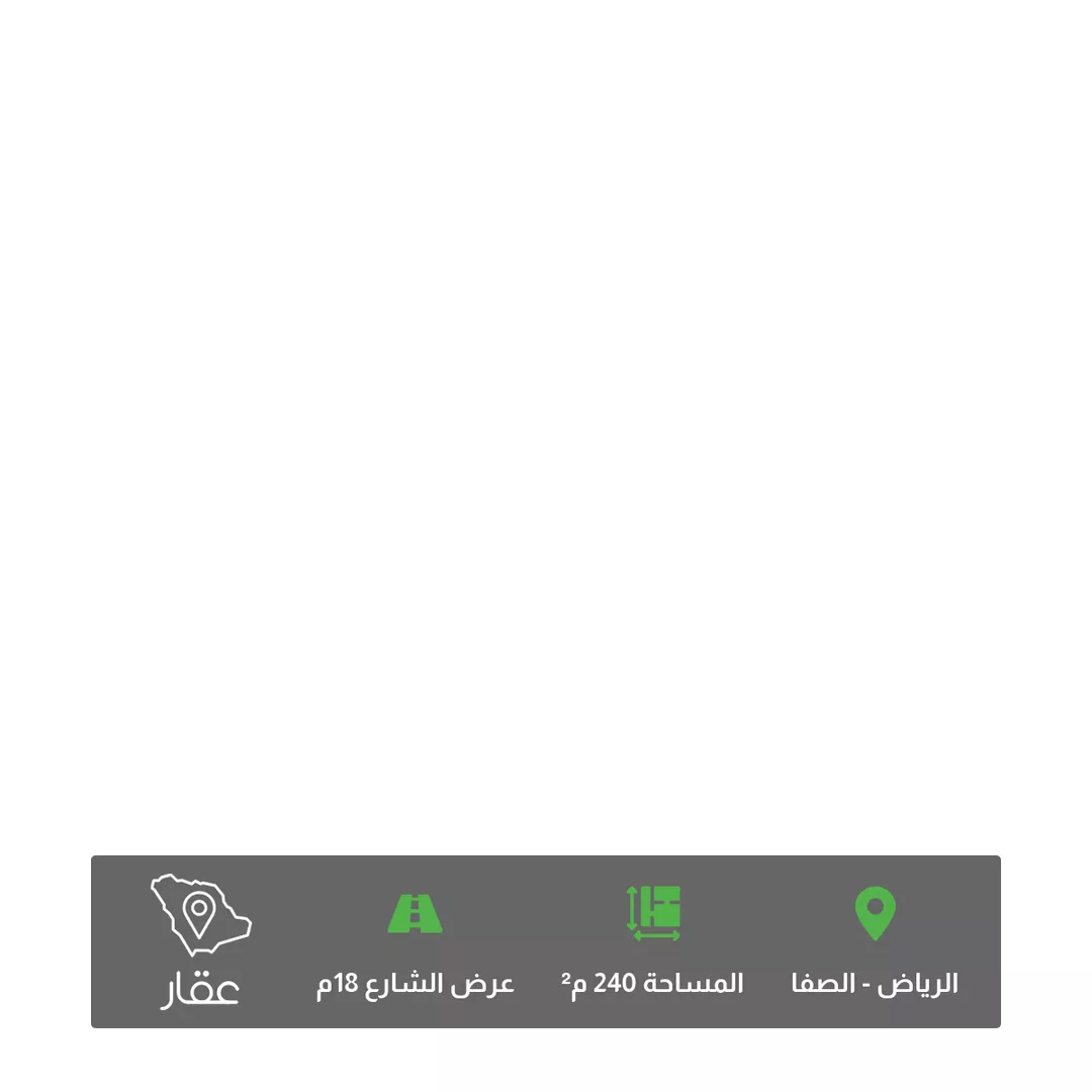 أرض للبيع في شارع غسان السليطي, حي الصفاء, مدينة الرياض, منطقة الرياض 1 صورة
