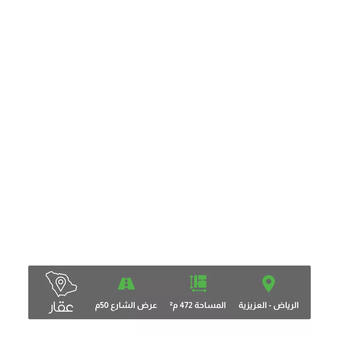 أرض للبيع في شارع النماص, حي العزيزية, مدينة الرياض, منطقة الرياض 1 صورة