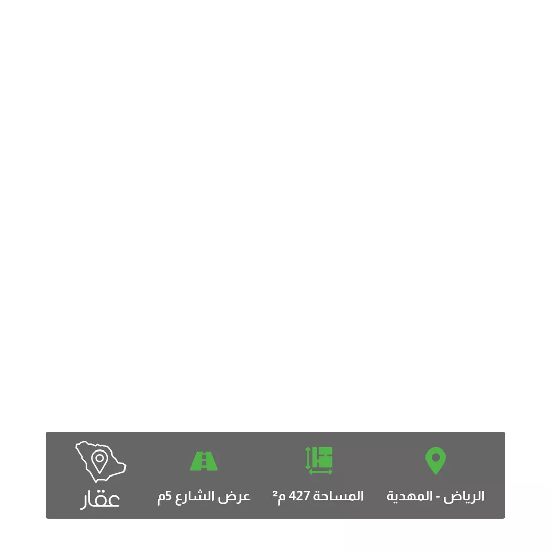 أرض للبيع في شارع قطب الدين بن السلطان ، حي المهدية ، الرياض ، منطقة الرياض 1 صورة