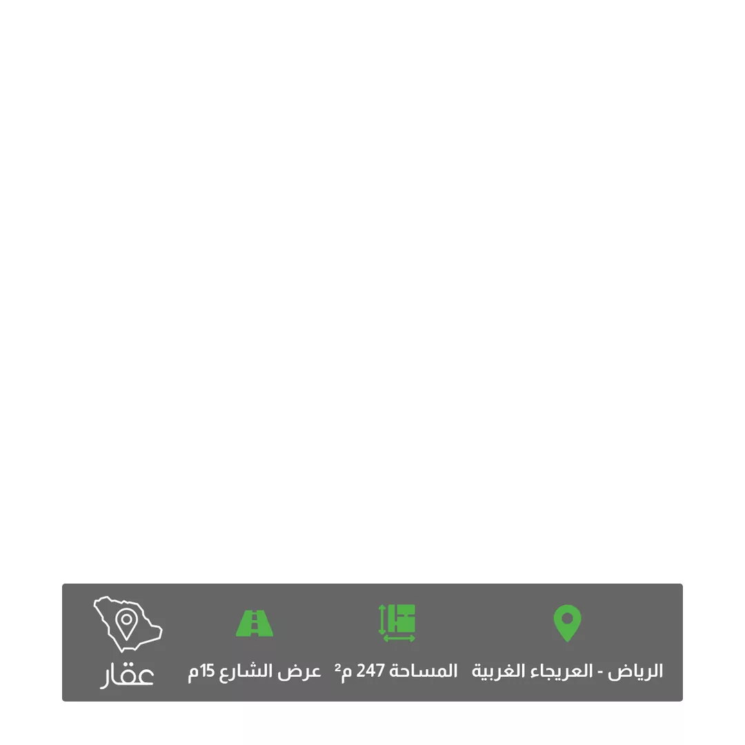 أرض للبيع في شارع محمد العنابي ، حي العريجاء الغربي ، الرياض ، منطقة الرياض 1 صورة