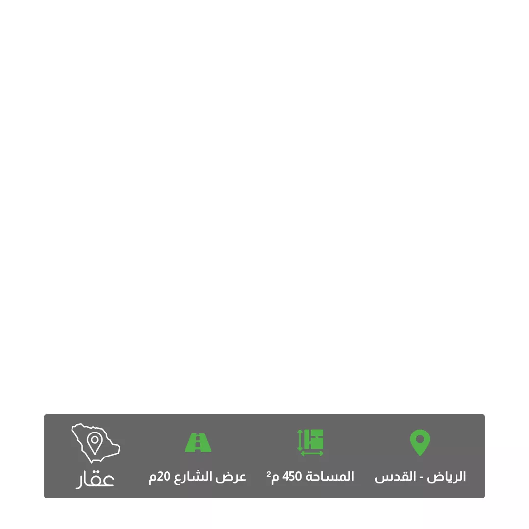 أرض للبيع في شارع الحسين الغساني, حي القدس, مدينة الرياض, منطقة الرياض 1 صورة