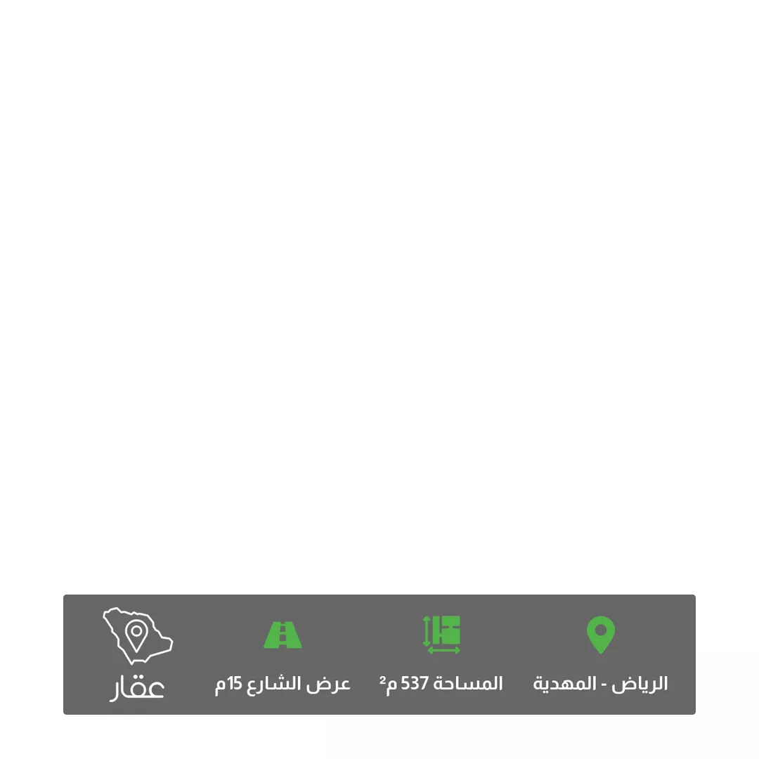 أرض للبيع في حي المهدية, مدينة الرياض, منطقة الرياض 1 صورة