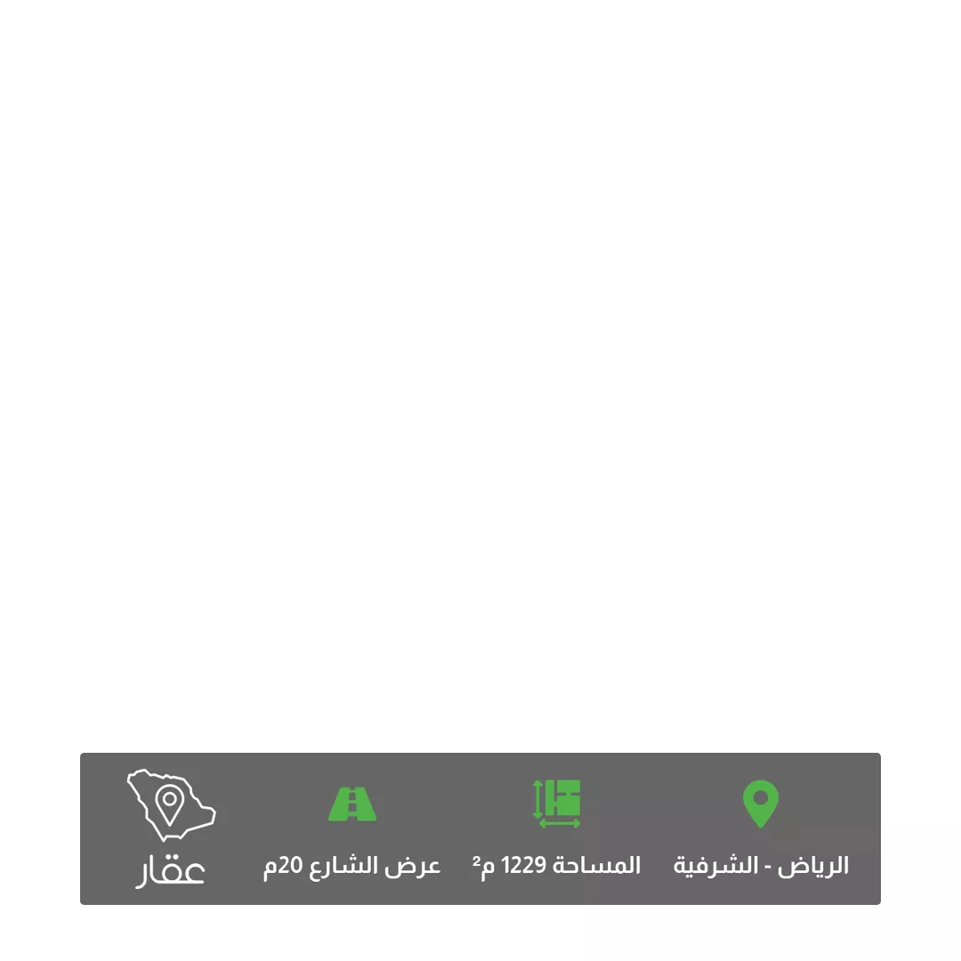 أرض للبيع في شارع النبأ ، حي الشرفية ، الرياض ، منطقة الرياض 1 صورة