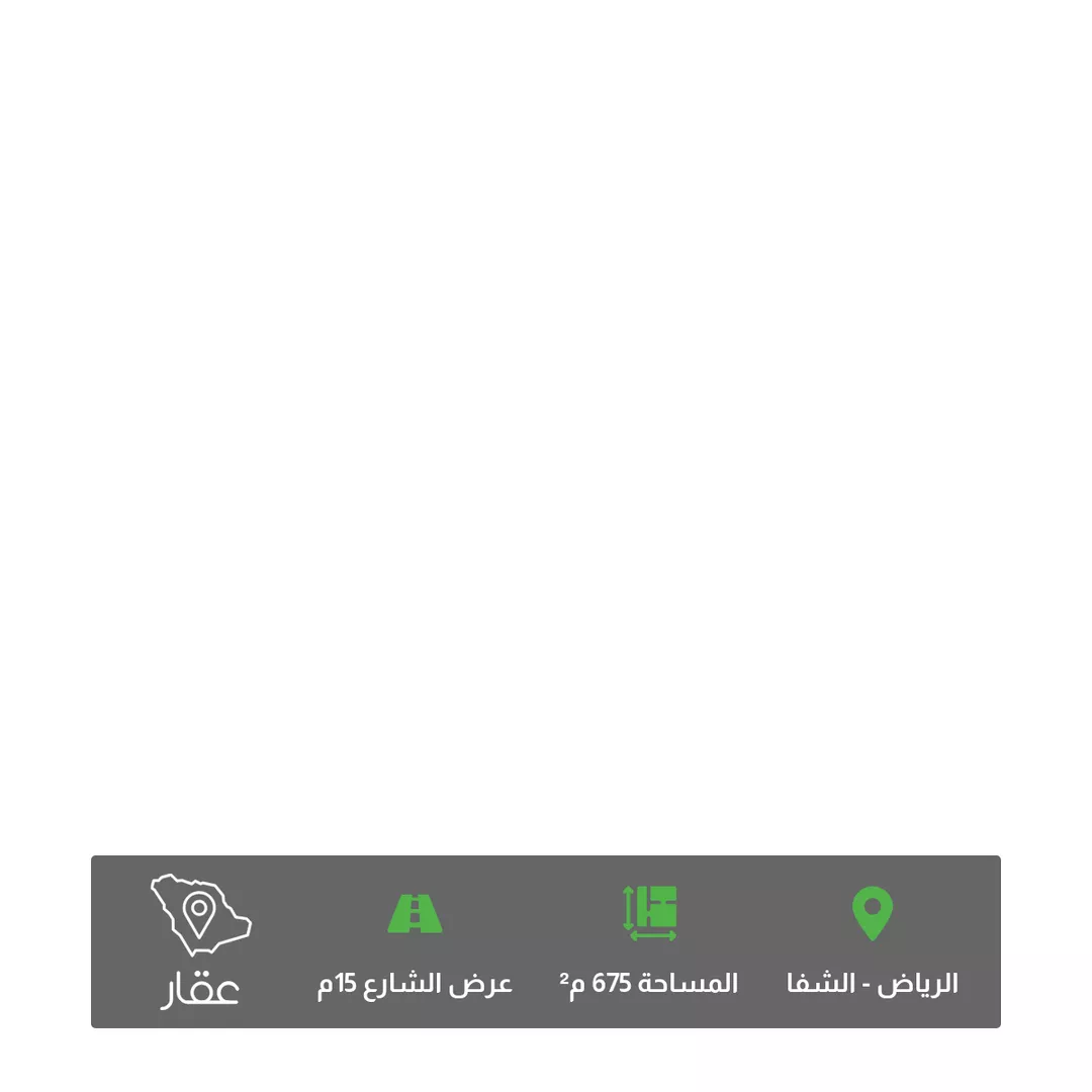 أرض للبيع في شارع إبراهيم بن عمر الدميري, حي الشفاء, مدينة الرياض, منطقة الرياض 1 صورة