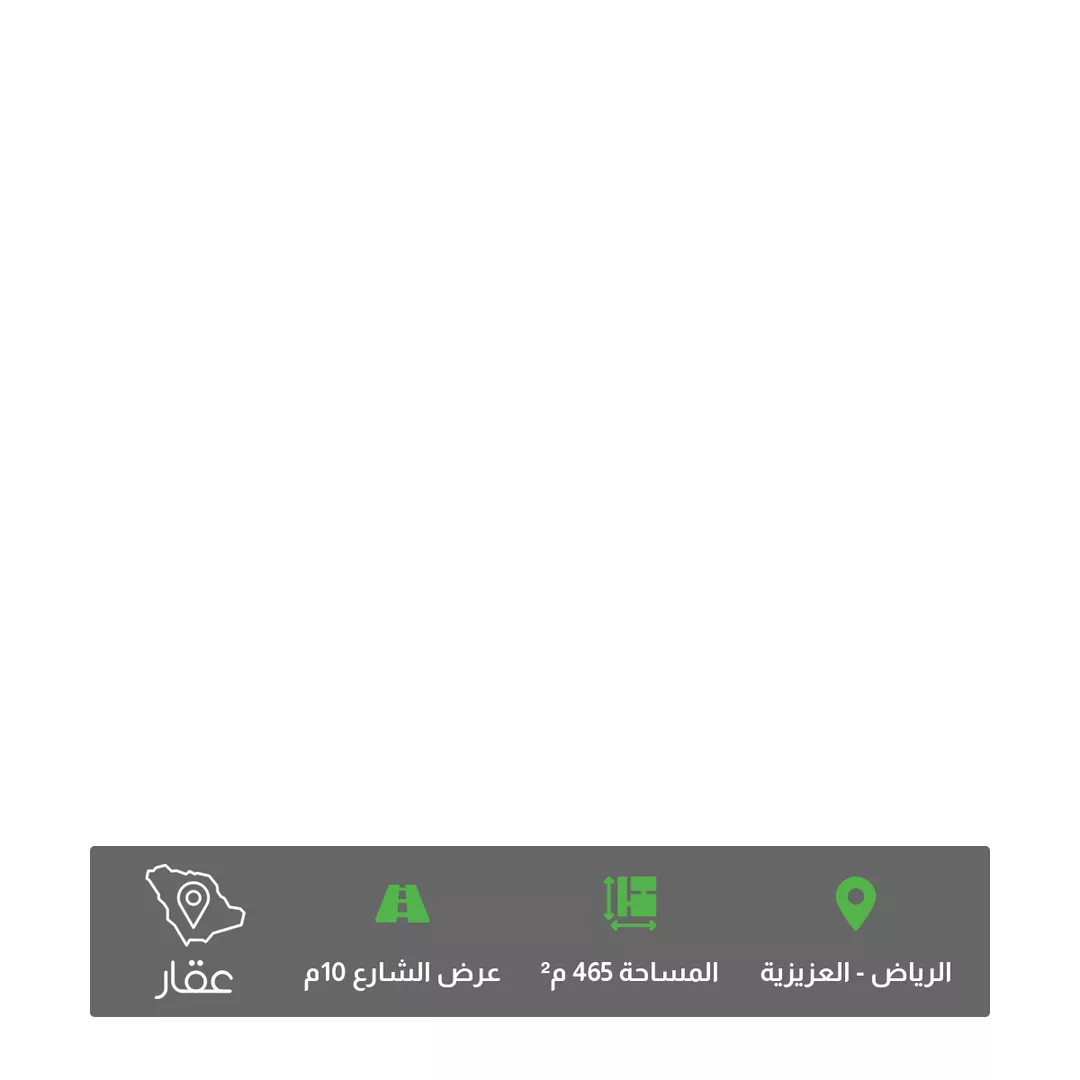 أرض للبيع في شارع غالب المحاربي, حي العزيزية, مدينة الرياض, منطقة الرياض 1 صورة