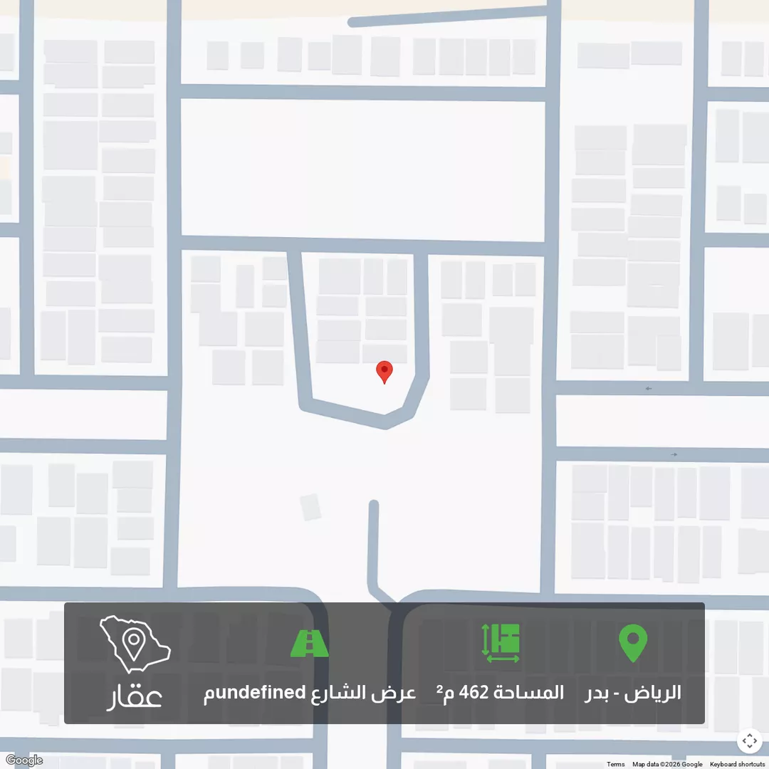أرض للبيع في شارع 6626122, حي بدر, مدينة الرياض, منطقة الرياض 1 صورة