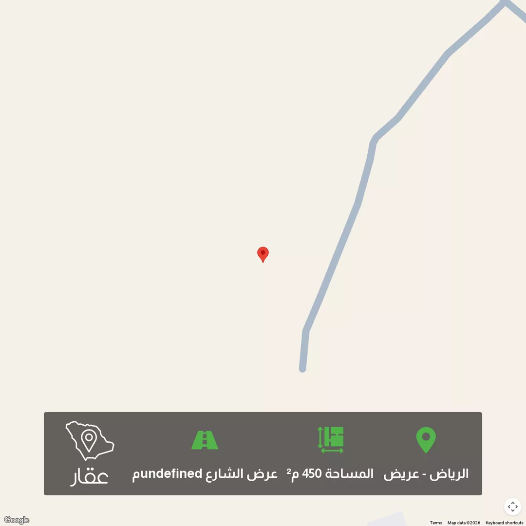 أرض للبيع في شارع 548515, حي عريض, مدينة الرياض, منطقة الرياض 1 صورة