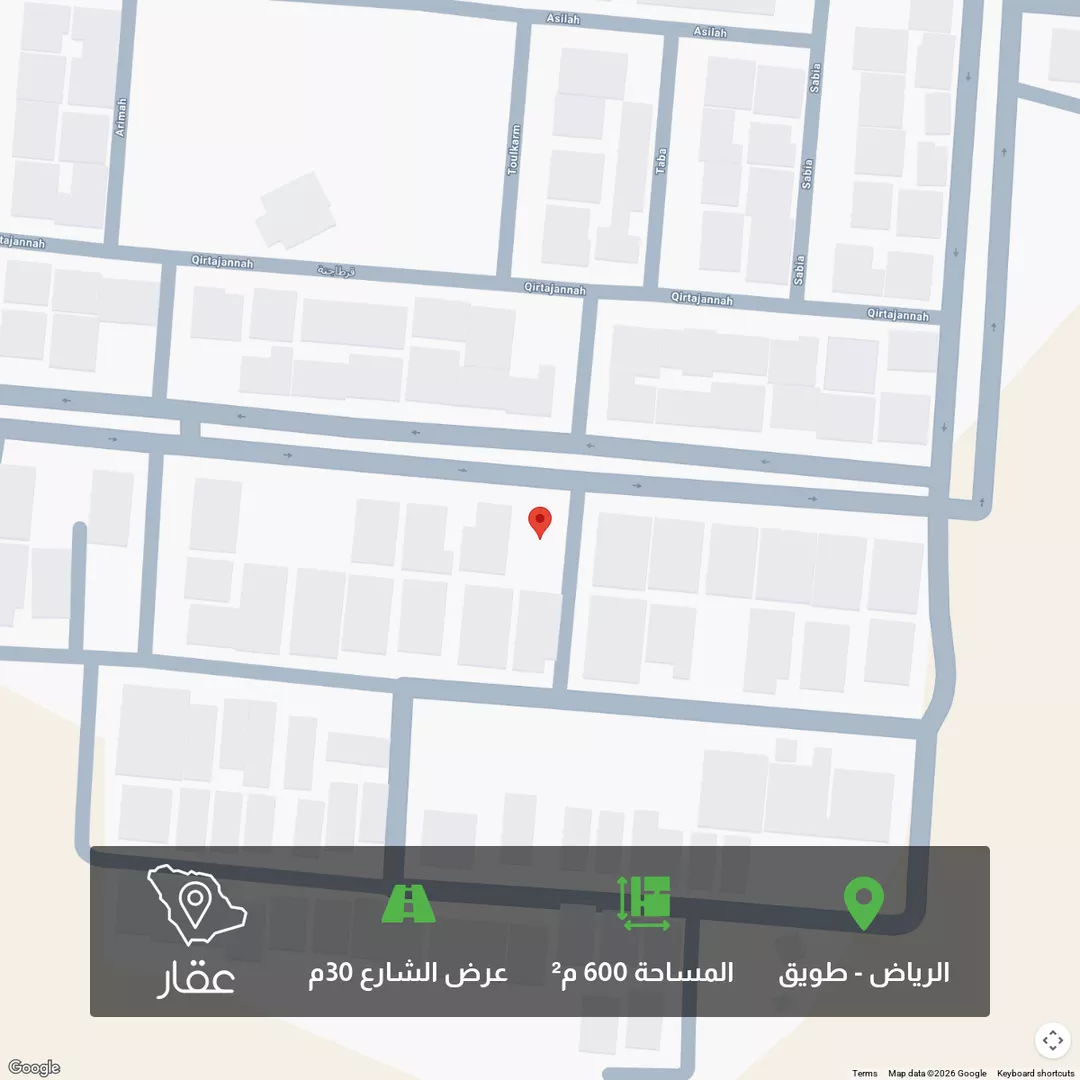 أرض للبيع في شارع جنادة بن مالك, حي العوالي, مدينة الرياض, منطقة الرياض 1 صورة