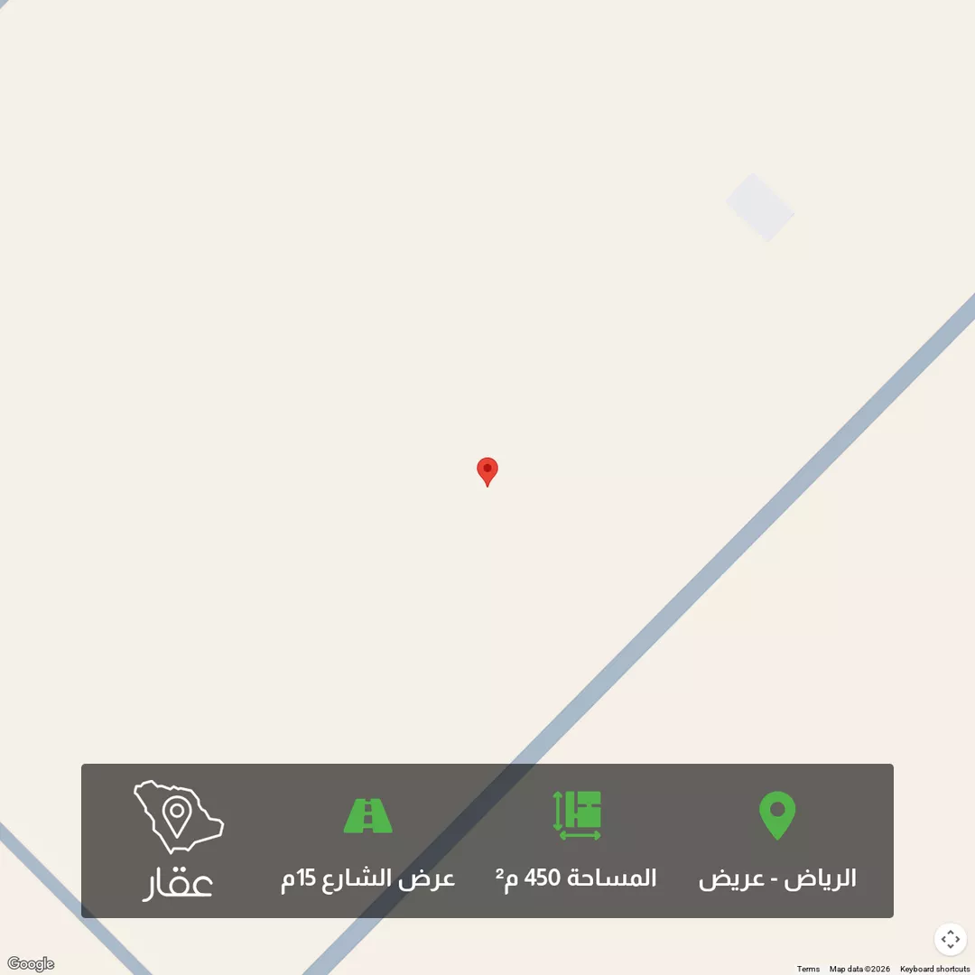 أرض للبيع في شارع 6650510, حي عريض, مدينة الرياض, منطقة الرياض 1 صورة