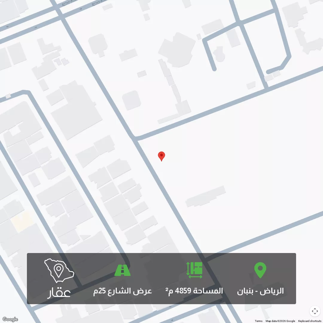 أرض للبيع في شارع عقرباء 243, حي عقرباء, مدينة امارة منطقة الرياض - الجبيله, منطقة الرياض 1 صورة