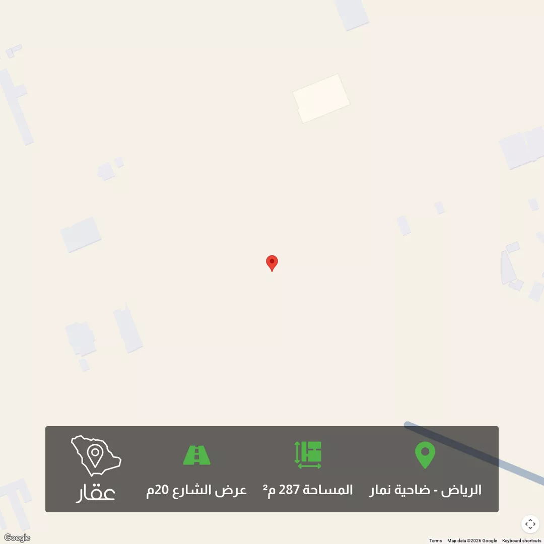 أرض للبيع في شارع 1390763, حي ضاحية نمار, مدينة الرياض, منطقة الرياض 1 صورة