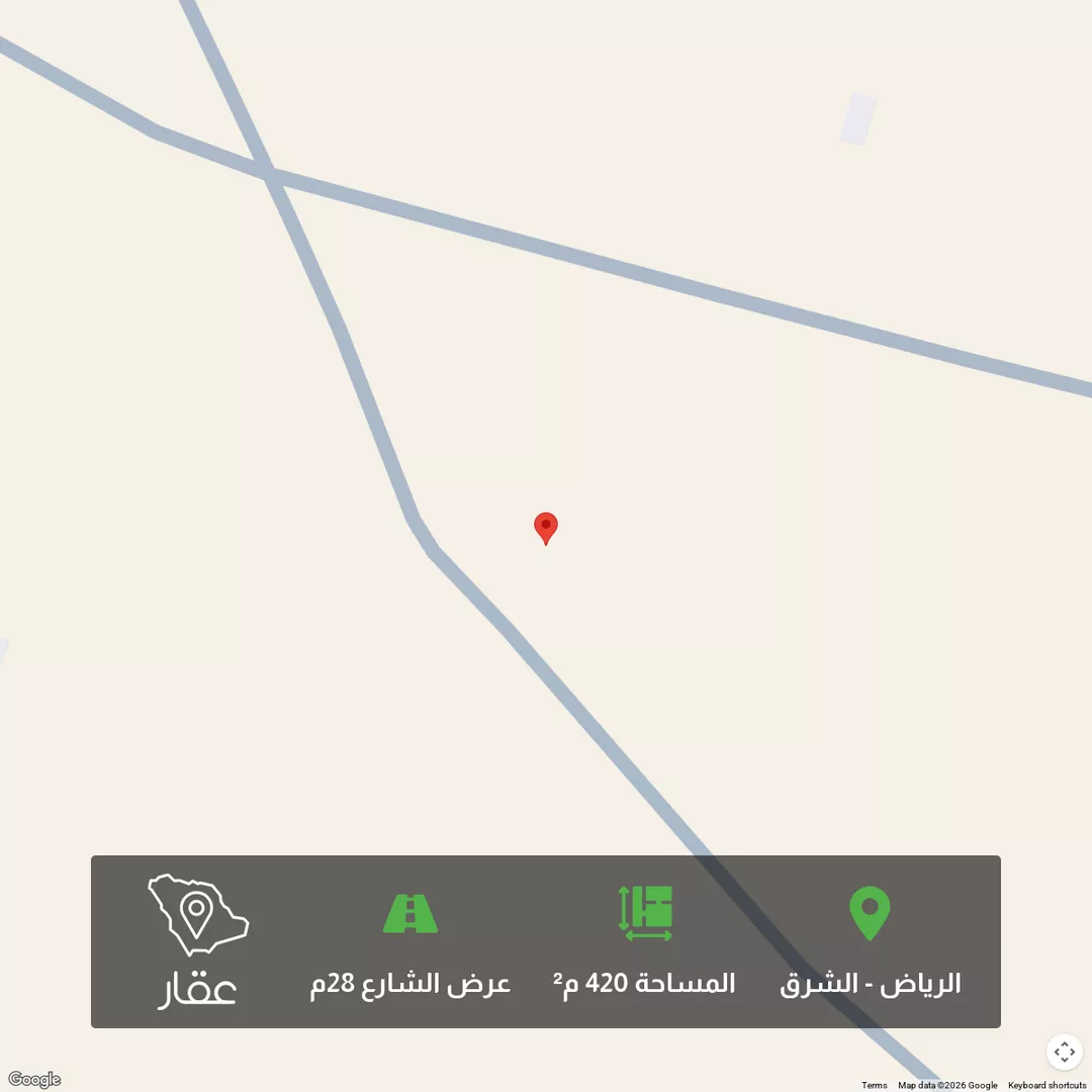أرض للبيع في شارع شارع عرض 28, حي المشرق, مدينة الرياض, منطقة الرياض 1 صورة
