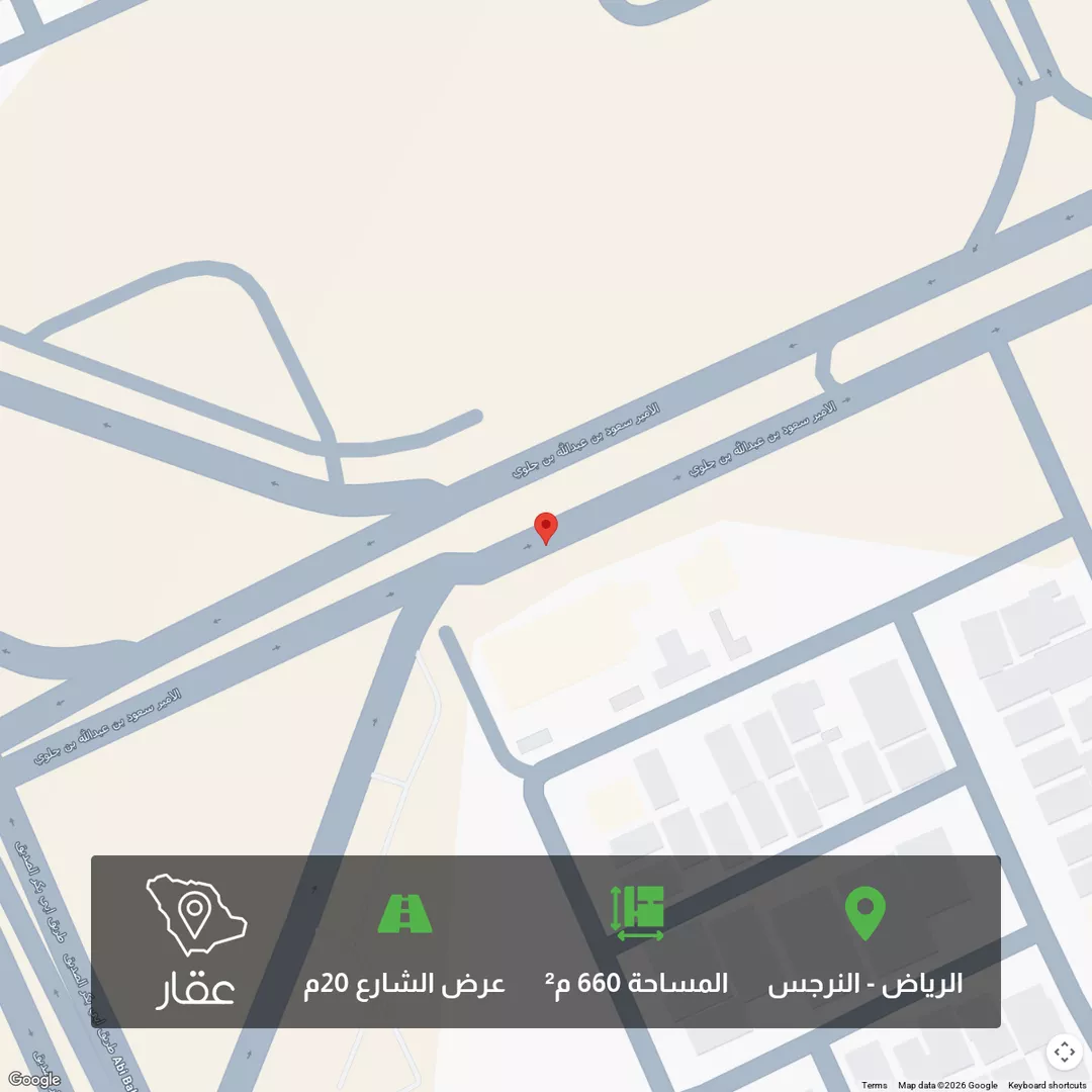 أرض للبيع في شارع ٠٠٠٠٠, حي النرجس, مدينة الرياض, منطقة الرياض 1 صورة