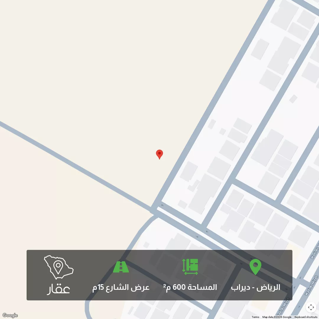 أرض للبيع في حي ضاحية نمار, مدينة الرياض, منطقة الرياض 1 صورة