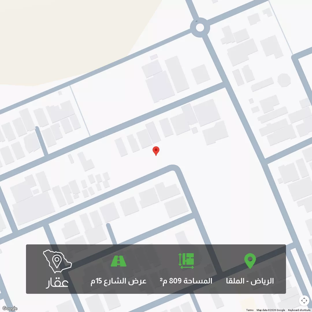 أرض للبيع في شارع رقم 43, حي الملقا, مدينة الرياض, منطقة الرياض 1 صورة