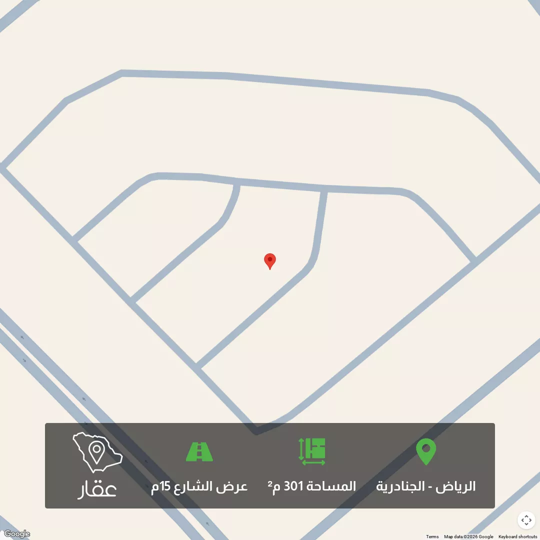 أرض للبيع في شارع شارع رقم 205, حي الجنادرية, مدينة الرياض, منطقة الرياض 1 صورة