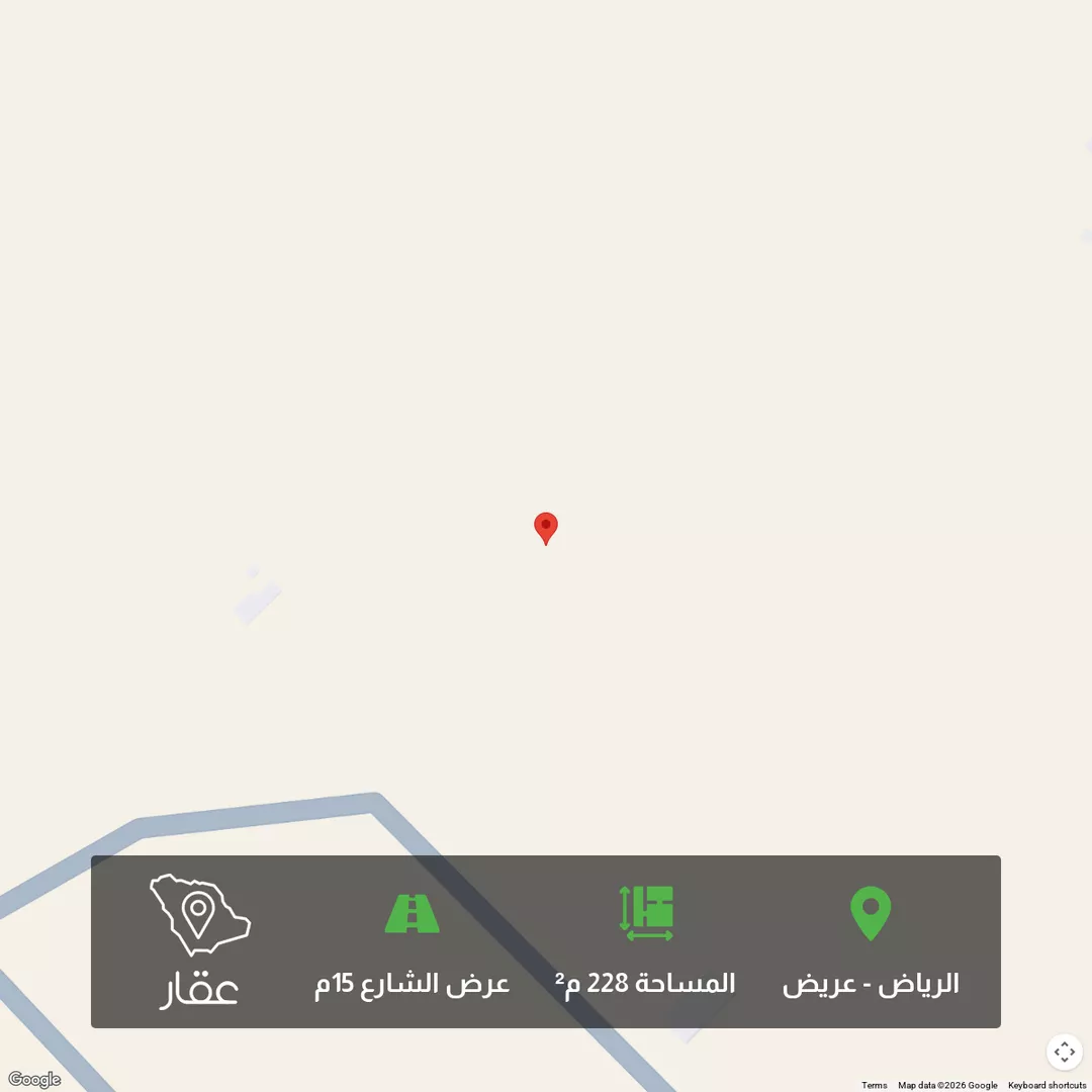 أرض للبيع في حي عريض, مدينة الرياض, منطقة الرياض 1 صورة