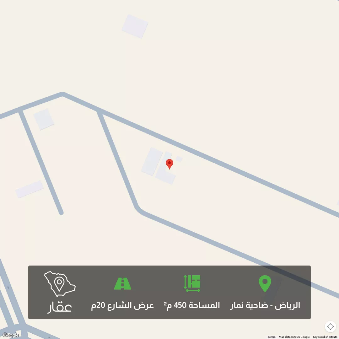 أرض للبيع في حي ضاحية نمار, مدينة الرياض, منطقة الرياض 1 صورة