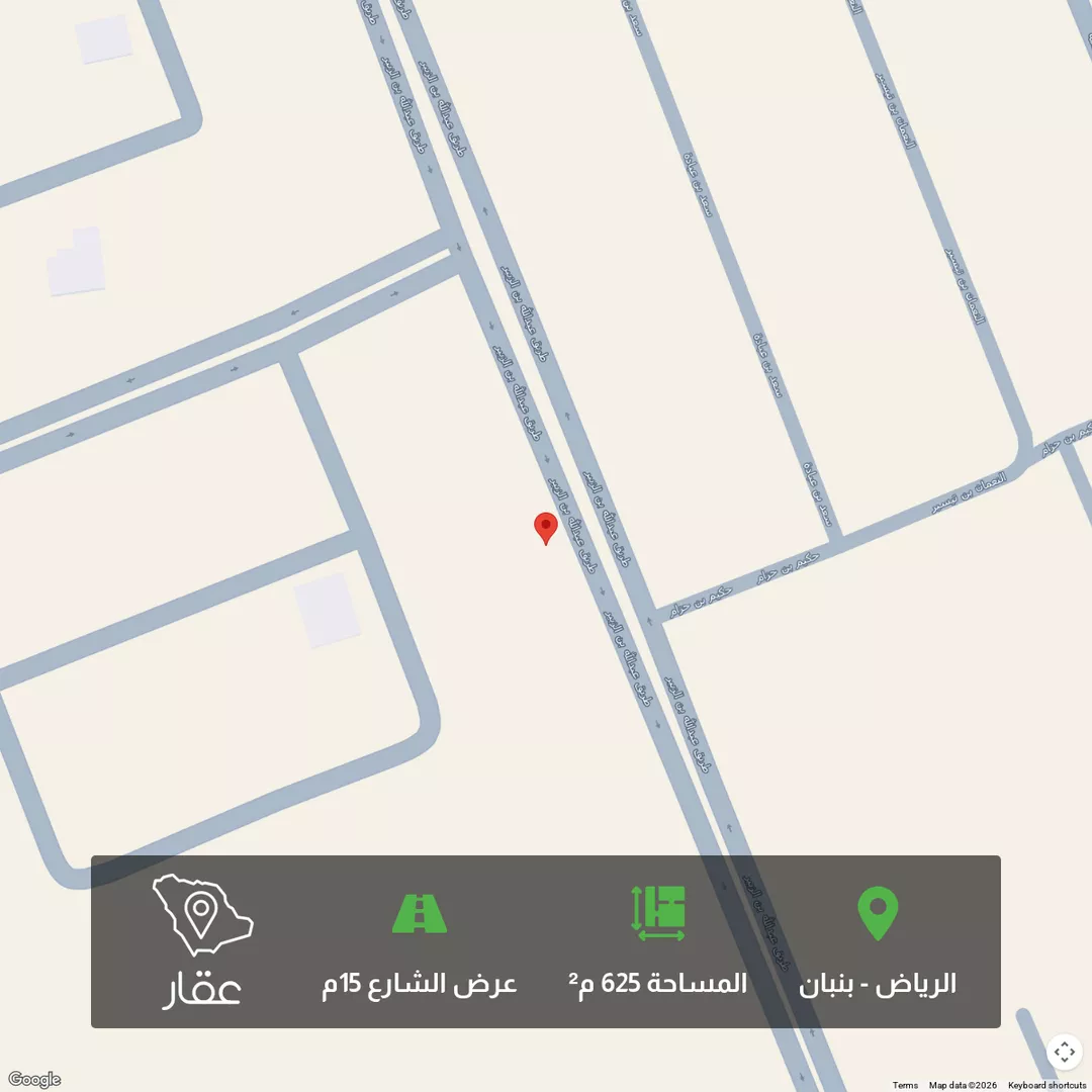 أرض للبيع في شارع عبدالله ابن الزبير, حي ملهم, مدينة ملهم, منطقة الرياض 1 صورة