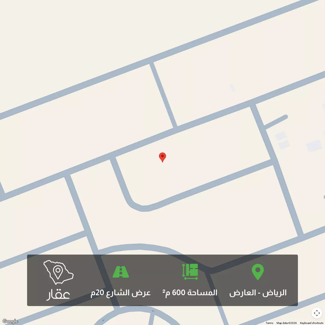 أرض للبيع في شارع شارع, حي العارض, مدينة الرياض, منطقة الرياض 1 صورة