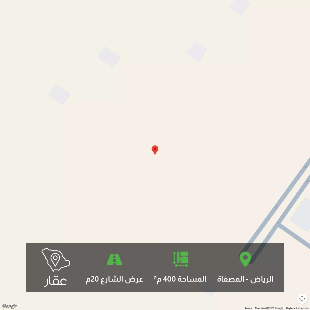 أرض للبيع في شارع احمد الخزرجي, حي المصفاة, مدينة الرياض, منطقة الرياض 1 صورة