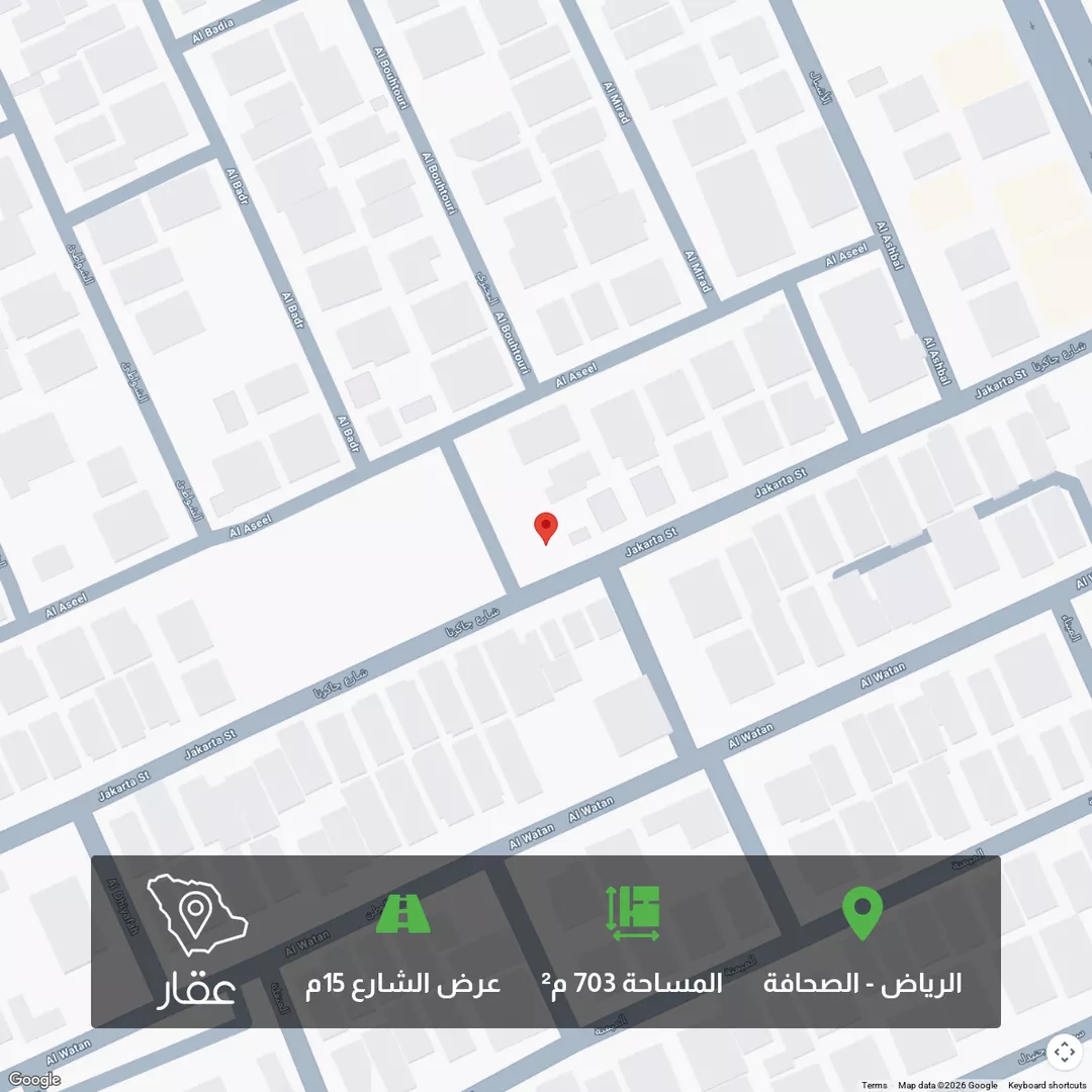 أرض للبيع في شارع الوطن ، حي الصحافة ، الرياض ، منطقة الرياض 1 صورة