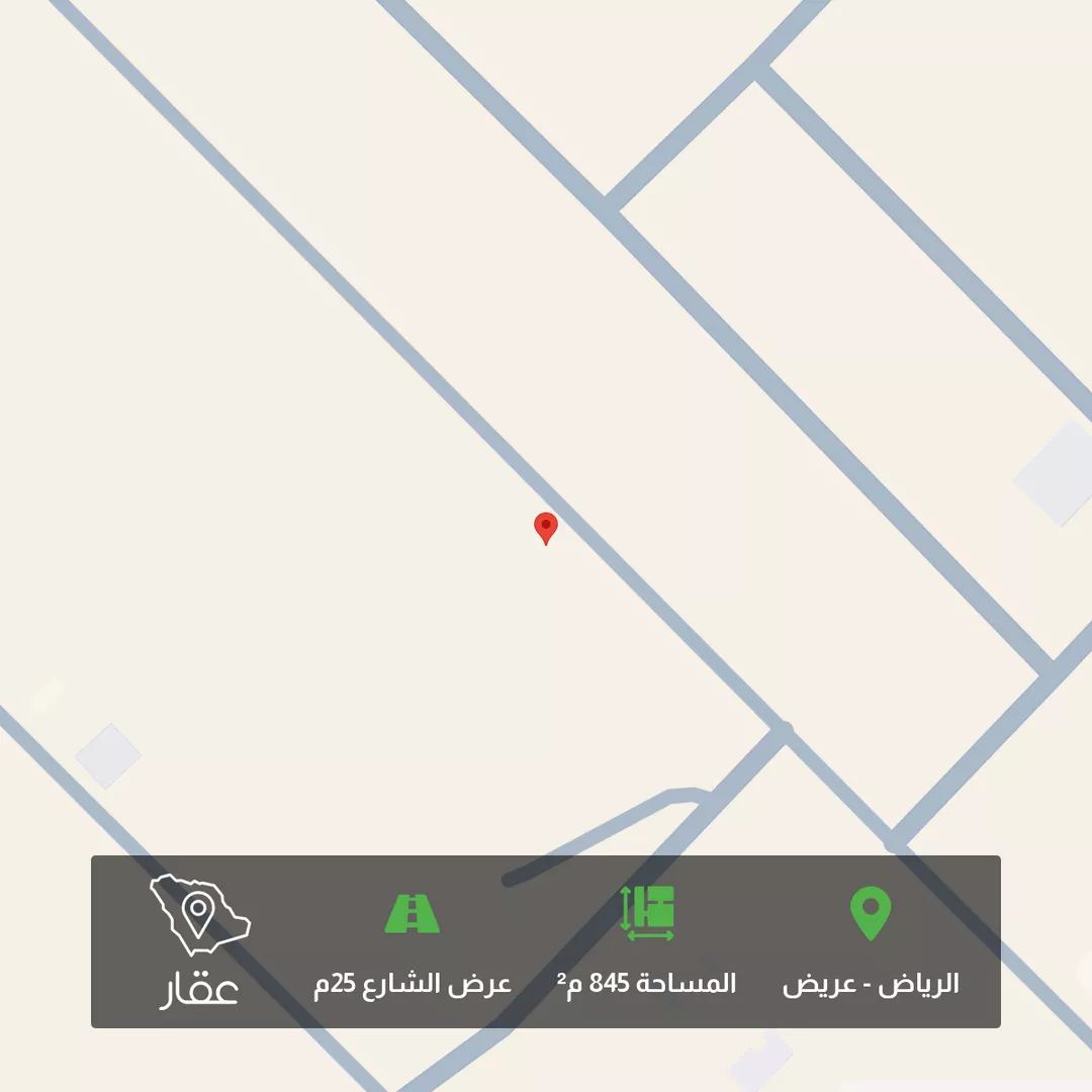 أرض للبيع في شارع جبل الضبيان ، حي عريض ، الرياض ، منطقة الرياض 1 صورة
