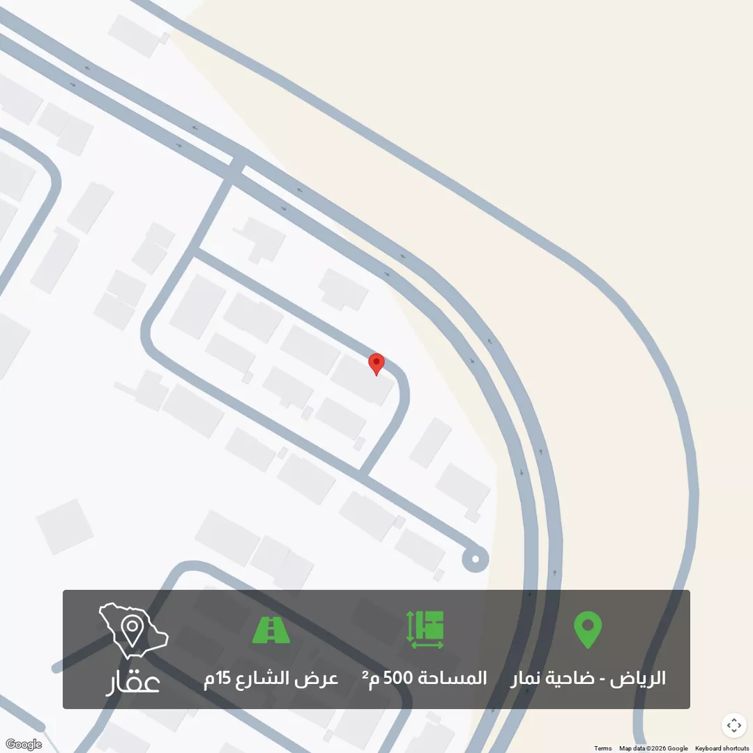 أرض للبيع في حي ضاحية نمار, مدينة الرياض, منطقة الرياض 1 صورة