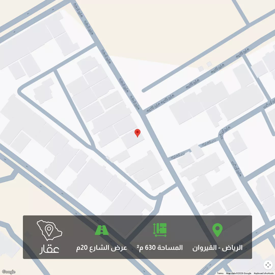 أرض للبيع في شارع عقرباء 128, حي عقرباء, مدينة امارة منطقة الرياض - الجبيله, منطقة الرياض 1 صورة