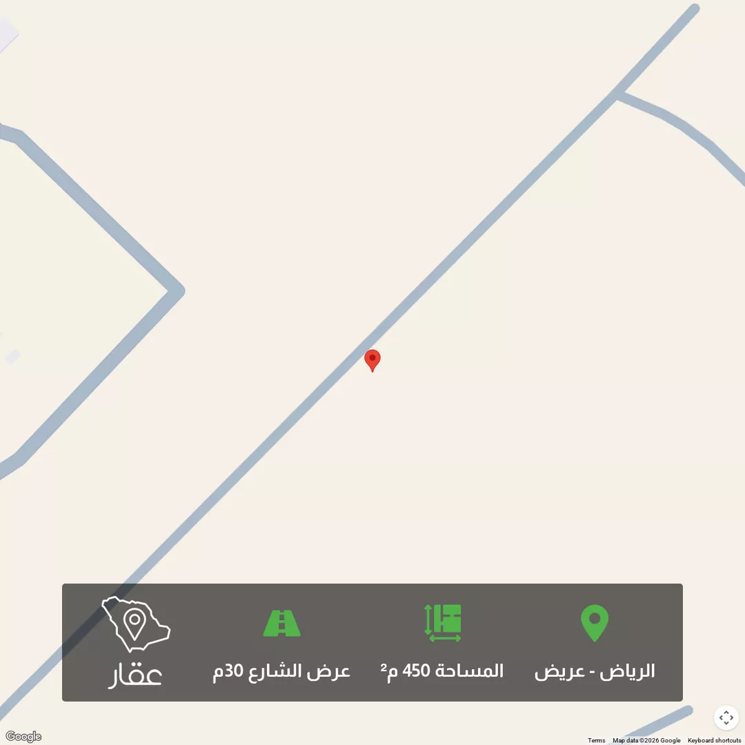 أرض للبيع في حي عريض, مدينة الرياض, منطقة الرياض 1 صورة