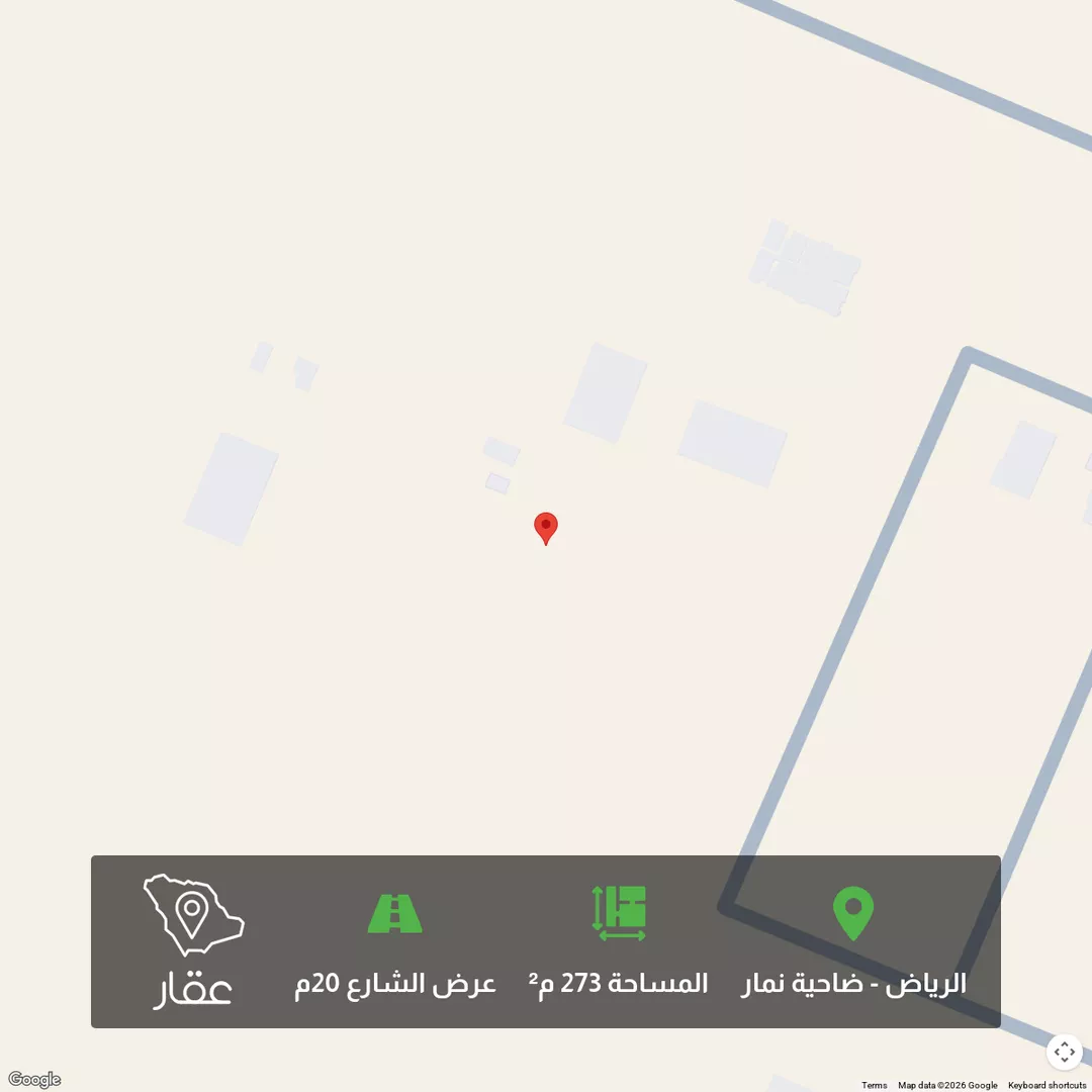 أرض للبيع في شارع اجياد, حي ضاحية نمار, مدينة الرياض, منطقة الرياض 1 صورة