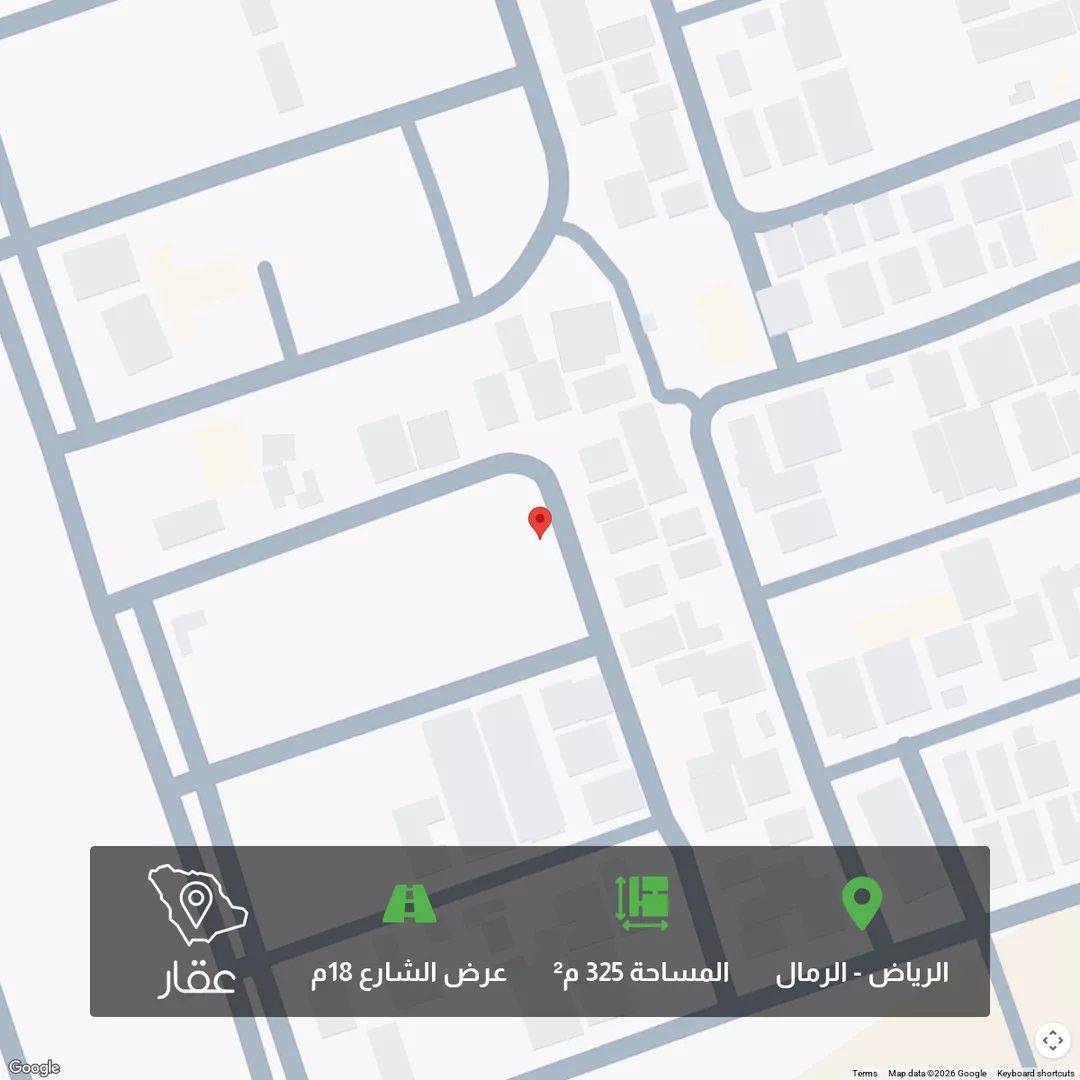 أرض للبيع في شارع أبي الطاهر الأنماطي, حي الرمال, مدينة الرياض, منطقة الرياض 1 صورة