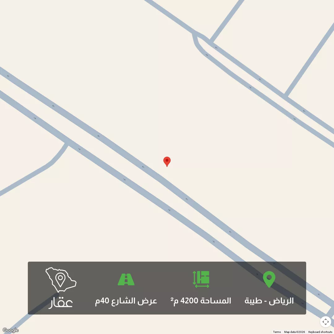 أرض للبيع في شارع الوداعة, حي طيبة, مدينة الرياض, منطقة الرياض 1 صورة