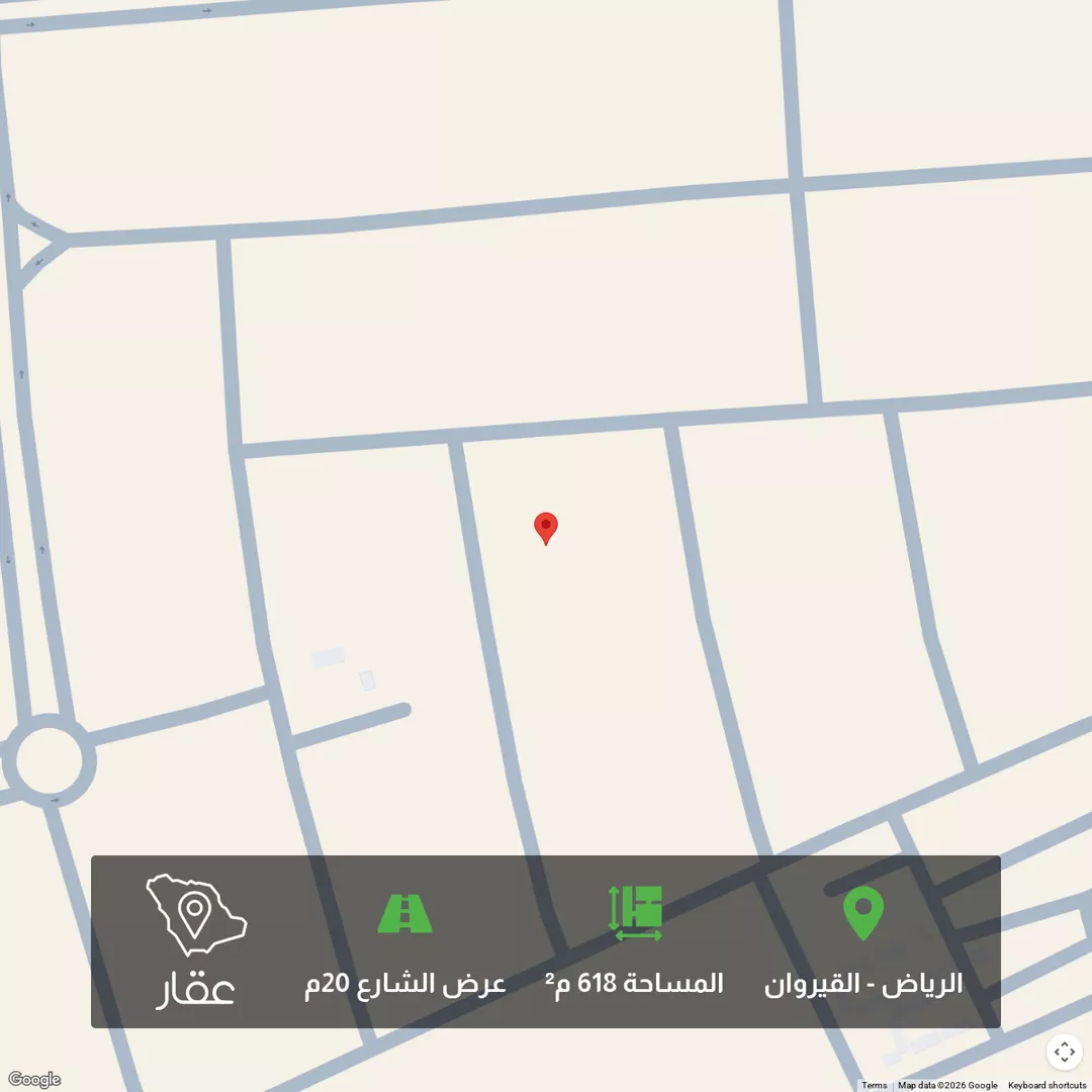 أرض للبيع في شارع بدون, حي القيروان, مدينة الرياض, منطقة الرياض 1 صورة