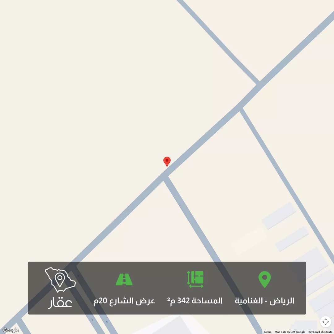 أرض للبيع في حي الغنامية, مدينة الرياض, منطقة الرياض 1 صورة