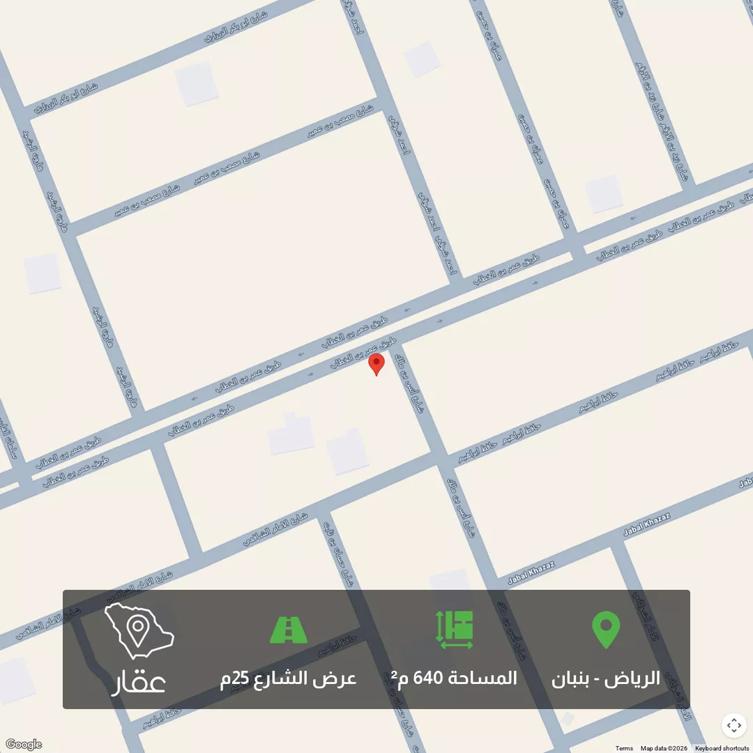 أرض للبيع في شارع عمر ابن الخطاب, حي ملهم, مدينة ملهم, منطقة الرياض 1 صورة