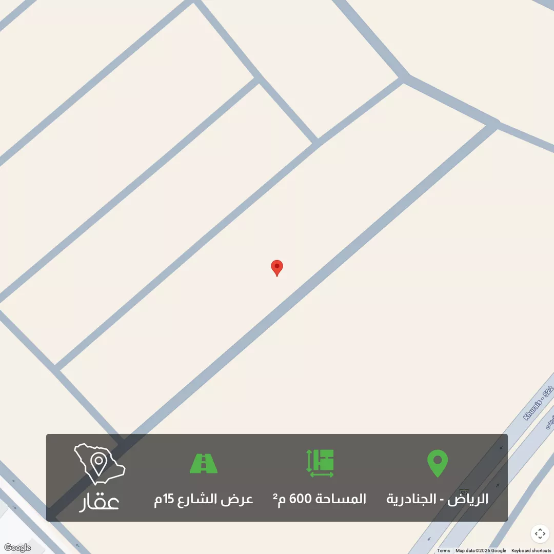 أرض للبيع في حي الجنادرية, مدينة الرياض, منطقة الرياض 1 صورة