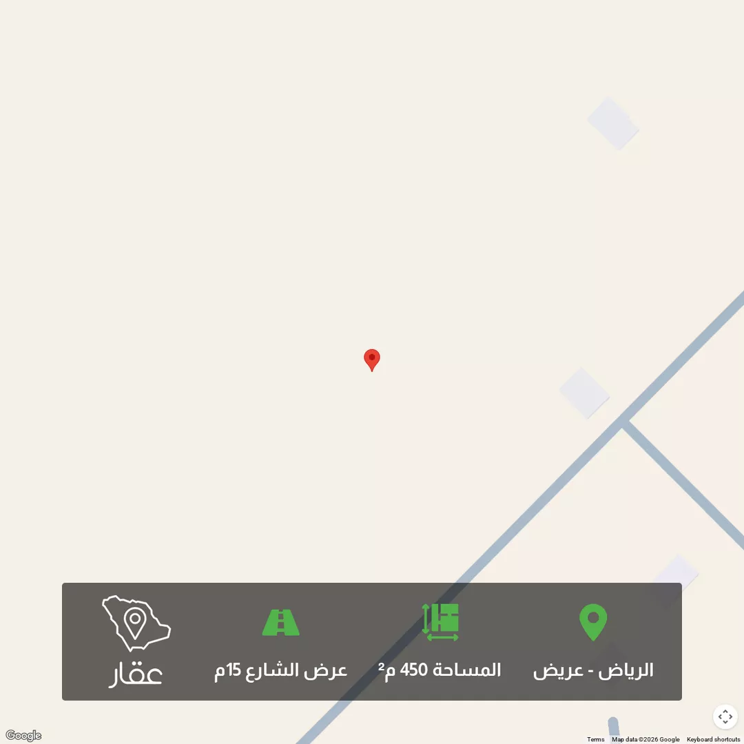 أرض للبيع في حي عريض, مدينة الرياض, منطقة الرياض 1 صورة