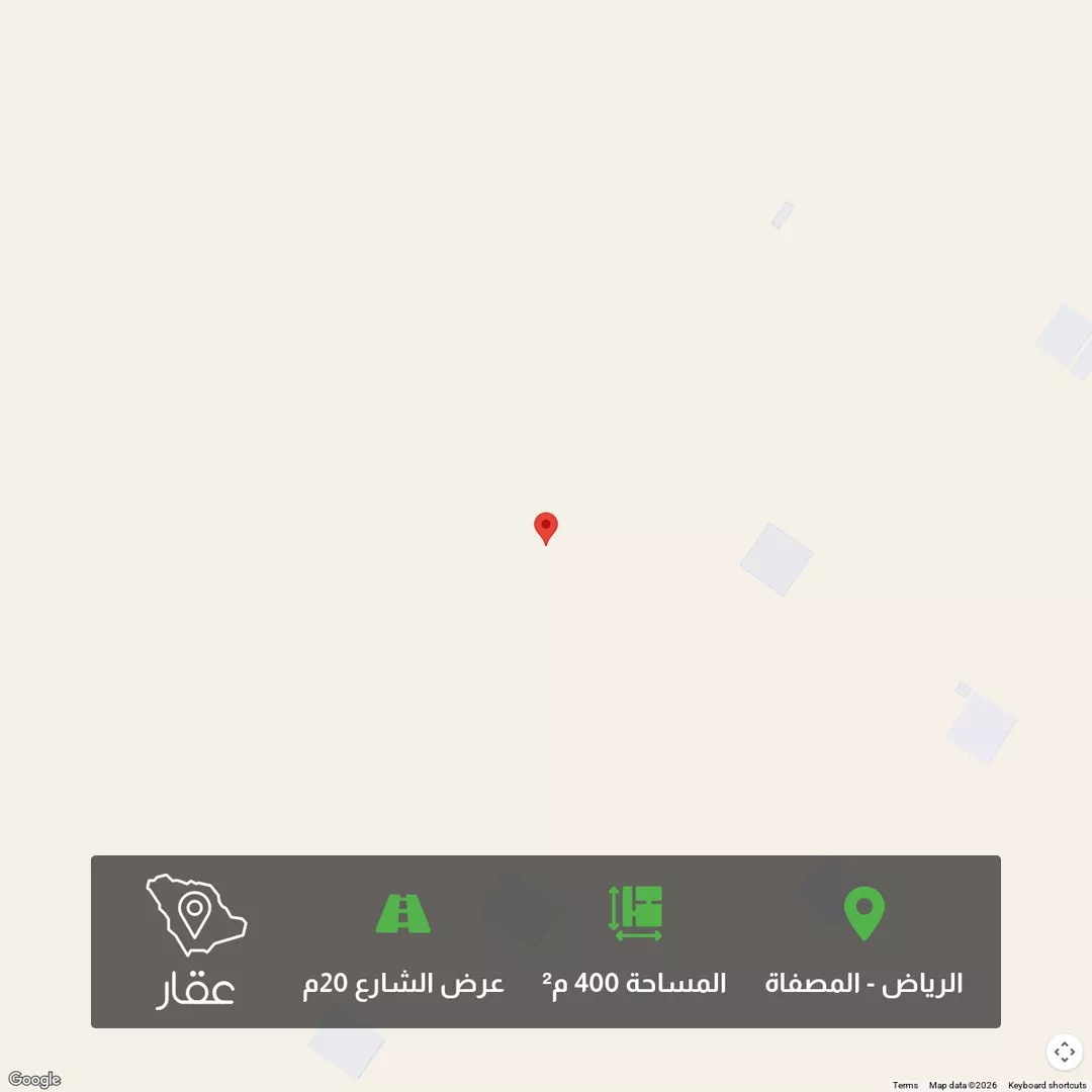 أرض للبيع في شارع أبي الفضل عبدالمؤمن, حي المصفاة, مدينة الرياض, منطقة الرياض 1 صورة