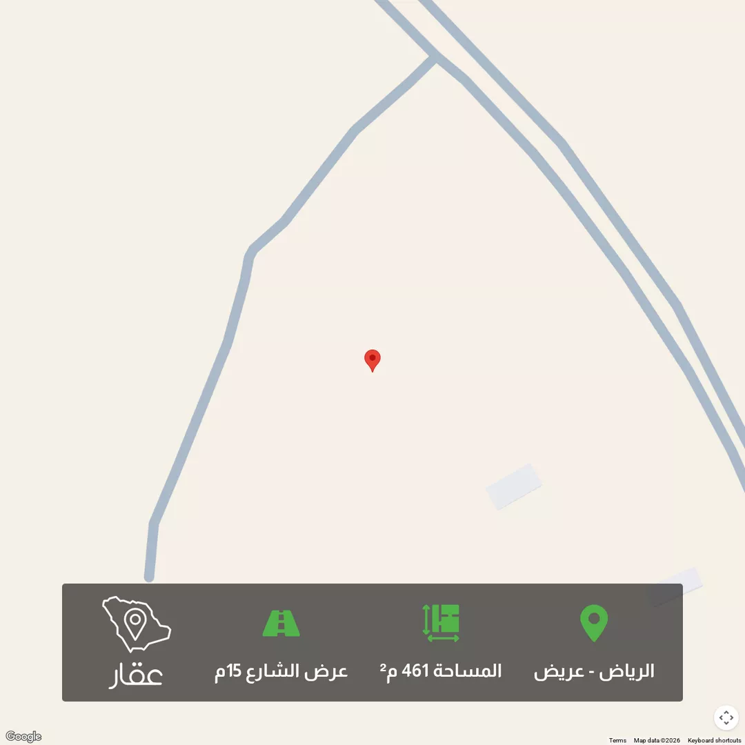 أرض للبيع في حي عريض, مدينة الرياض, منطقة الرياض 1 صورة