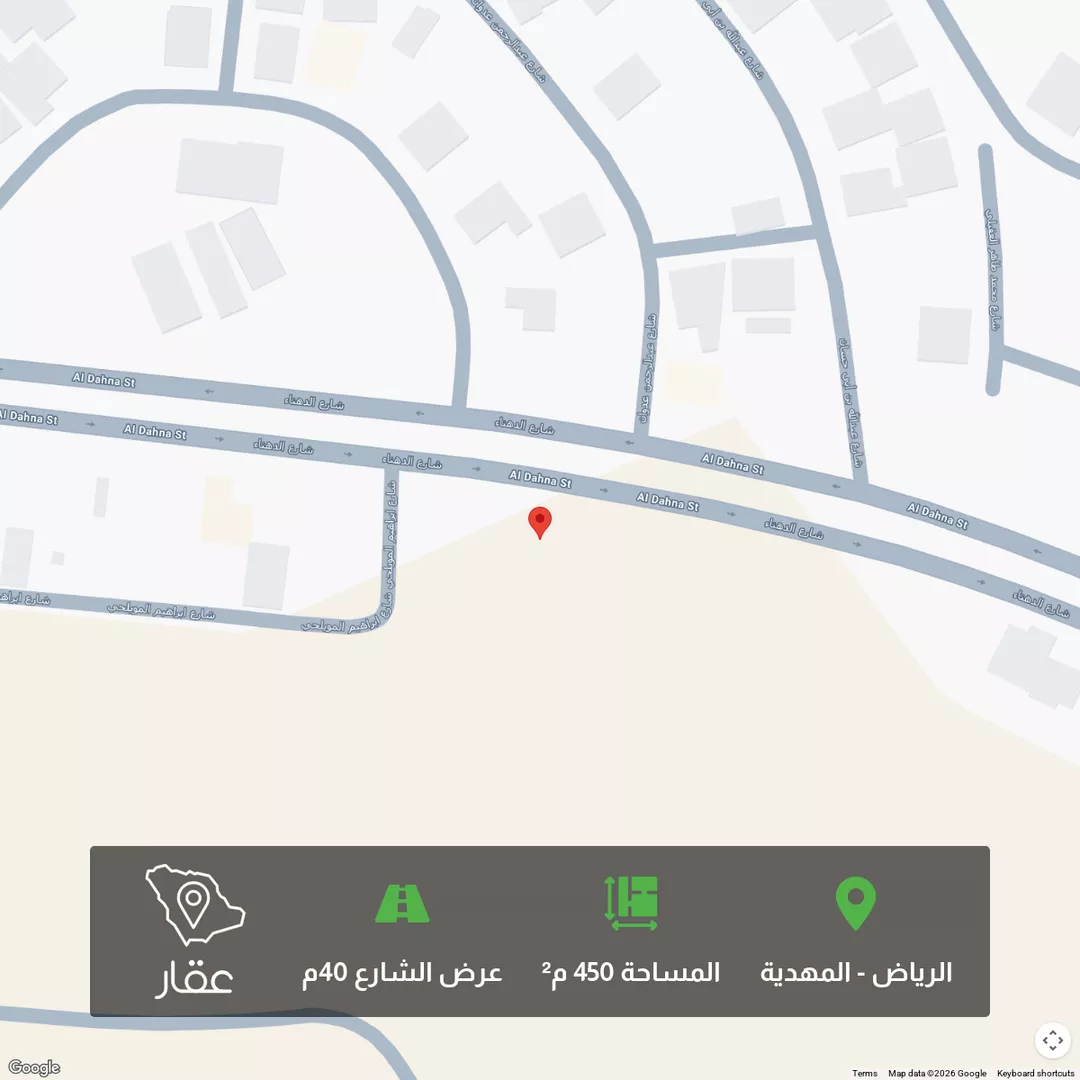 أرض للبيع في شارع السيل الكبير , حي المهدية, مدينة الرياض, منطقة الرياض 1 صورة